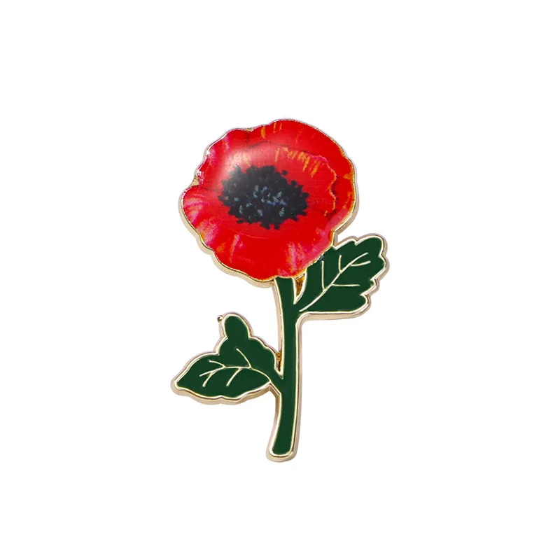 Elegante botanische Emaille-Blumenanstecker, sortierte Pflanzen-Reversbroschen, Natur-Abzeichen für Kleidung, Damen-Modeaccessoires
