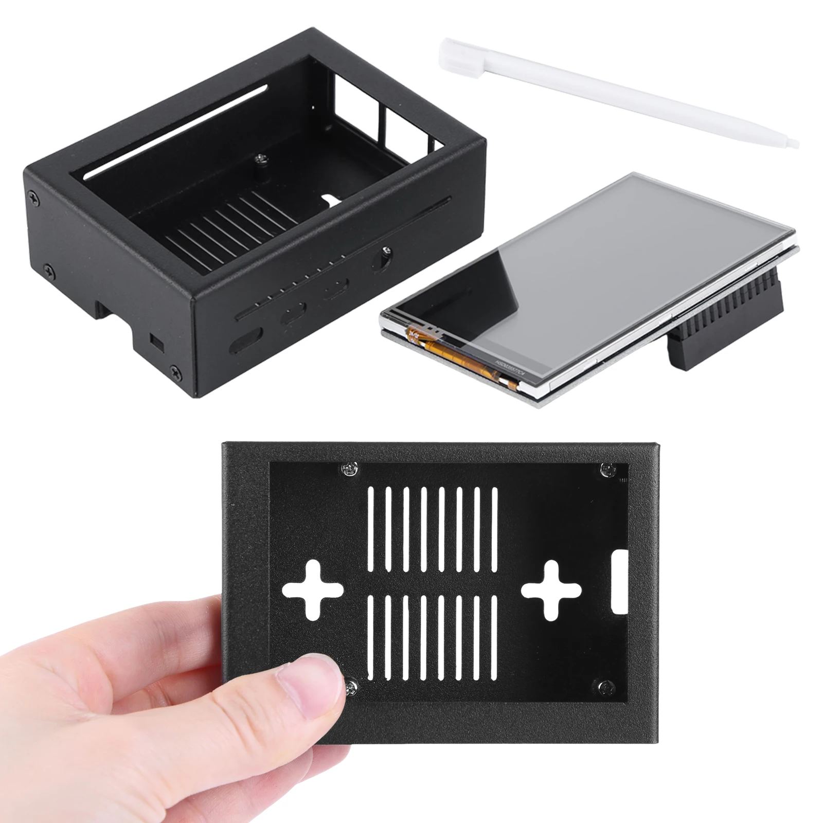 

Металлический корпус с радиатором для отвода тепла, совместимый с Raspberry Pi 4B