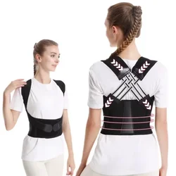 New Adjustable Adult Back Brace Posture Corrector Belt for Shoulder Full Back Support  Sitting Position Pain Relief Straightener