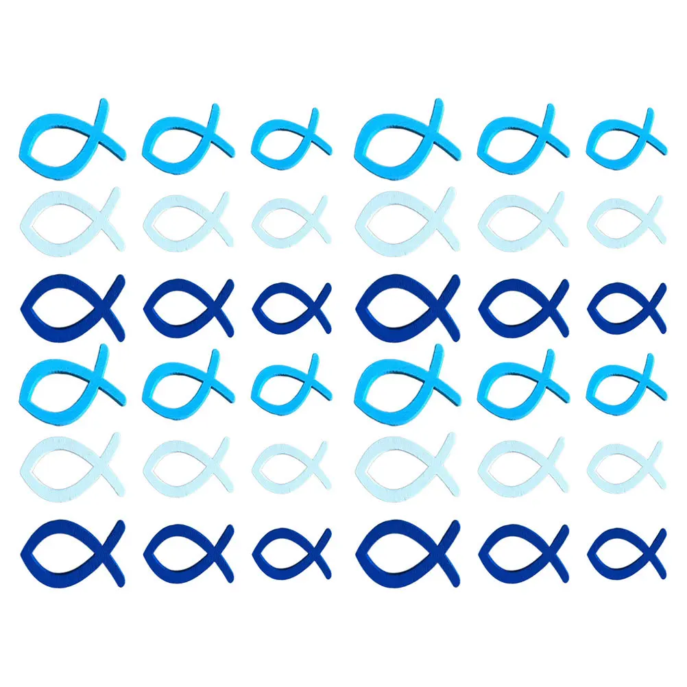 

90Pcs Wooden Fish Decor Small Fish Ornament Desktop Table Window Sill Decoration Home Office Art Craft Display Gift