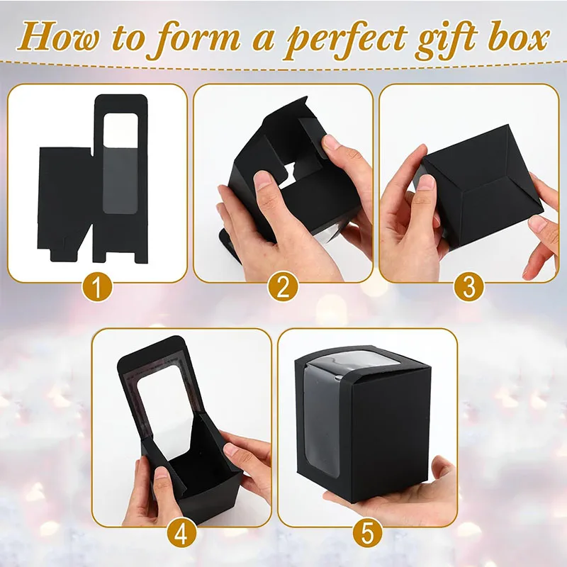 10/20 Stück transparente Geschenkverpackungsbox, Aromatherapie-Box, geeignet für Partys, Hochzeiten, Geburtstage und alle anderen Anlässe – Detail 7