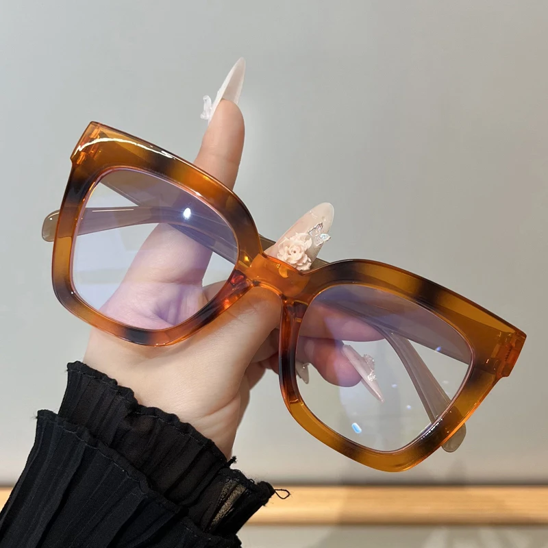 Neue Mode Cat Eye Lesebrille Frauen Anti-blau Licht Brillen Blockieren Blau Licht Leser Doppel Farbe Rahmen Brillen