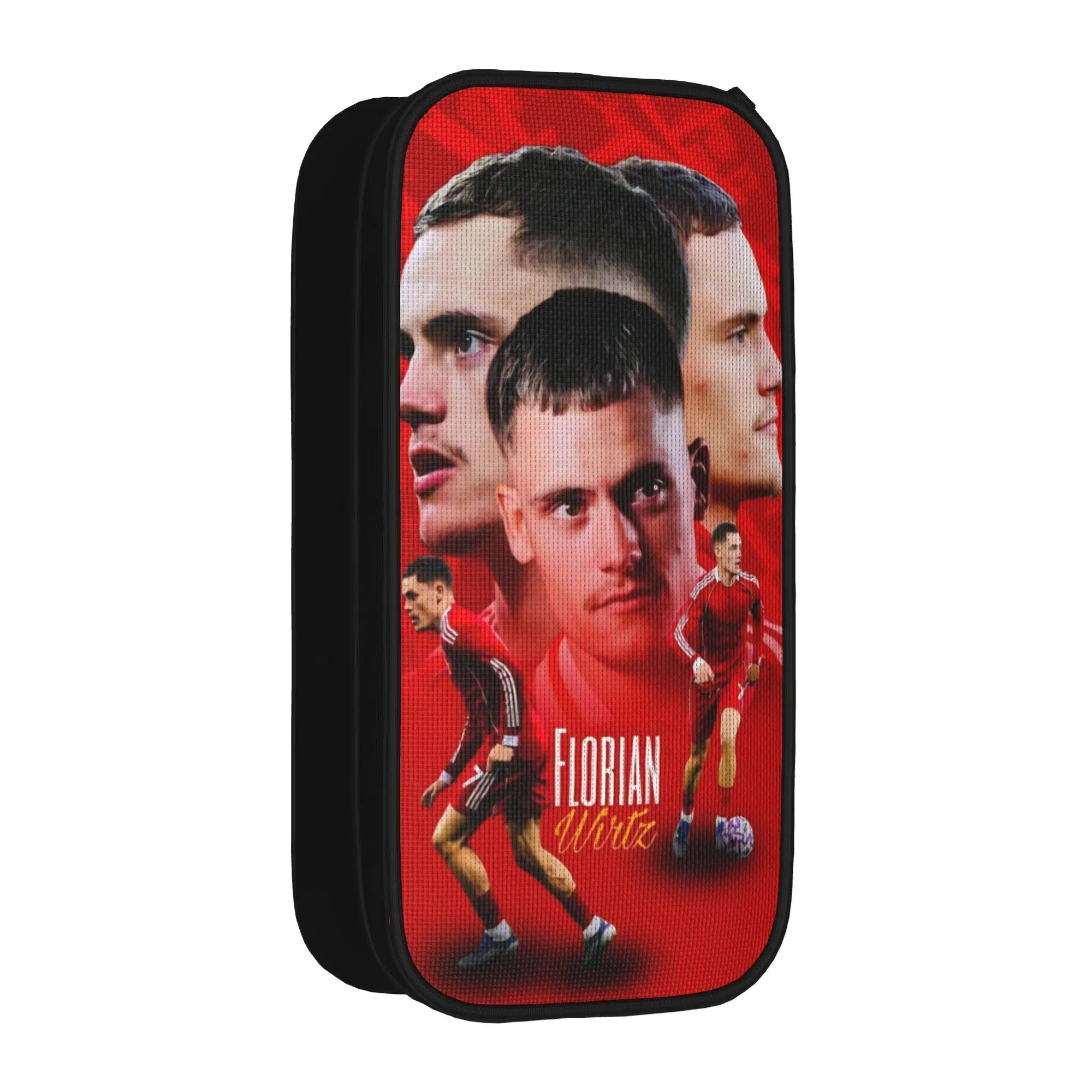 Estuche para lápices con número 7 de Florian Wirtz, estuche para lápices de fútbol, ​​bolsas para lápices para niñas y niños, material escolar de gran capacidad, regalo, estuches para lápices