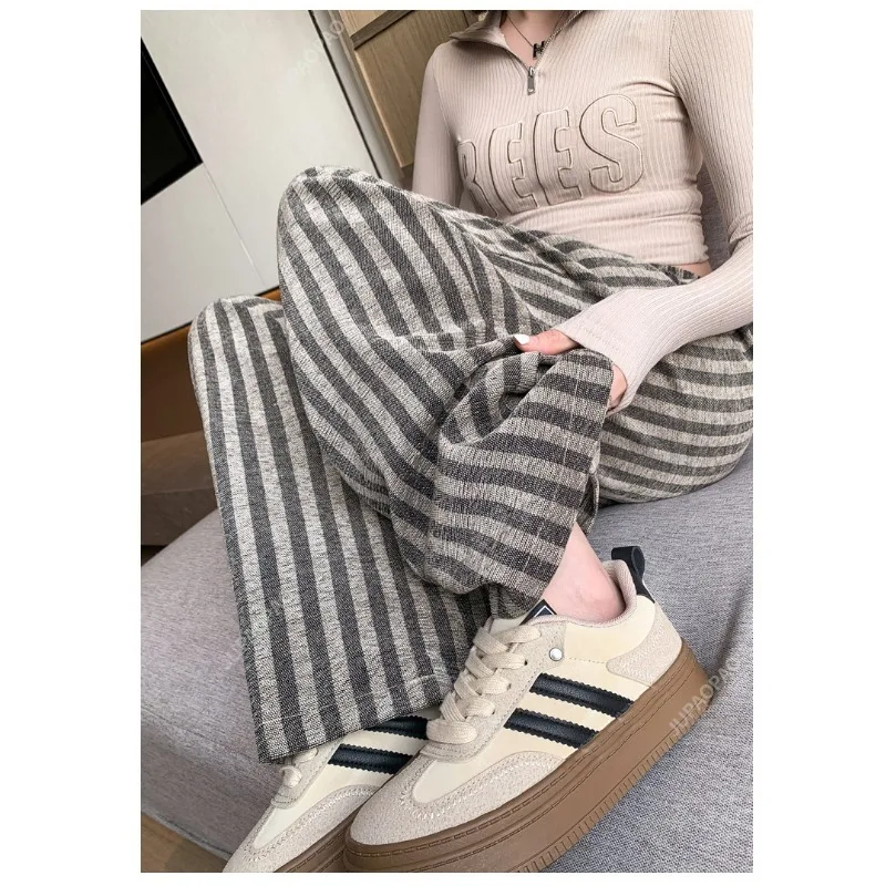 New High Quality High Waist Striped Pants for Women American Hip-hop Summer Women\'s Pants Fashion Y2K Streetwear Woman Trousers