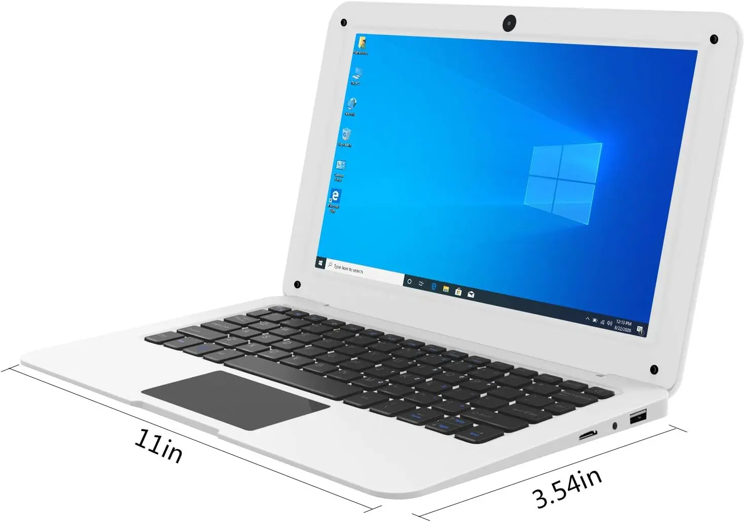 Windows 10 Computer Laptop Mini 10.1 Inch 6Gb + 64Gb Ultra Dunne En Lichte Netbook Intel Quad Core Cpu Pc Hdmi Wifi Usb