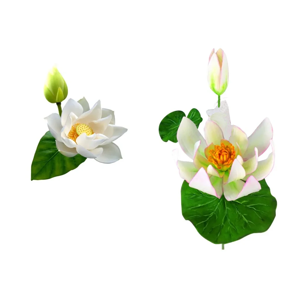 4PCS Lotus Flower Leaf Textu Petal Veiner Silicone Mould Set Cake Decorating Tool Fondant Sugarcraft Molds Handmade Bakeware