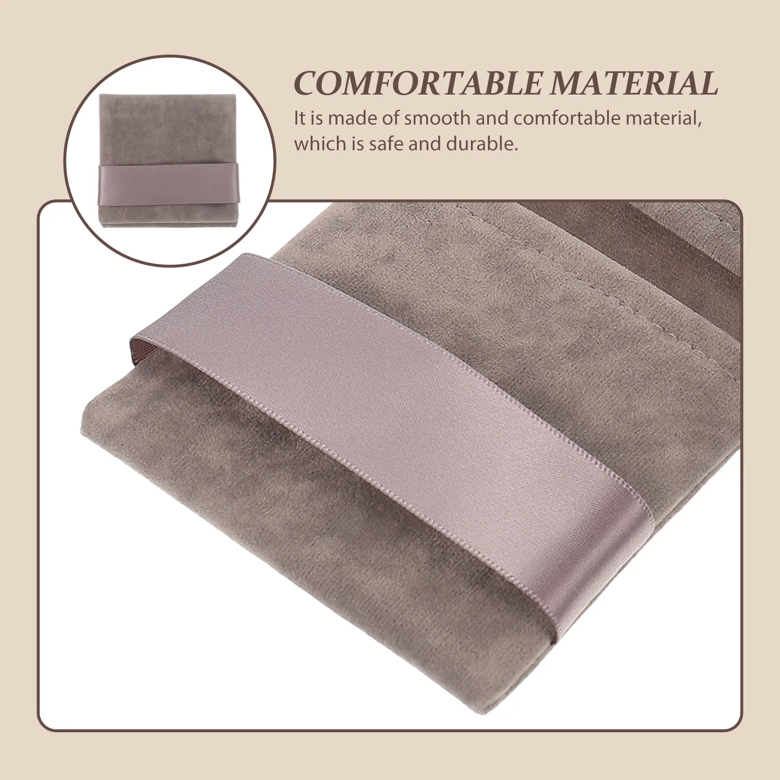 

Premium Jewelry Pouch Smooth Soft Fabric Reusable Gift Packaging Bag for Weddings Parties Receptions Necklace Earring Organizer