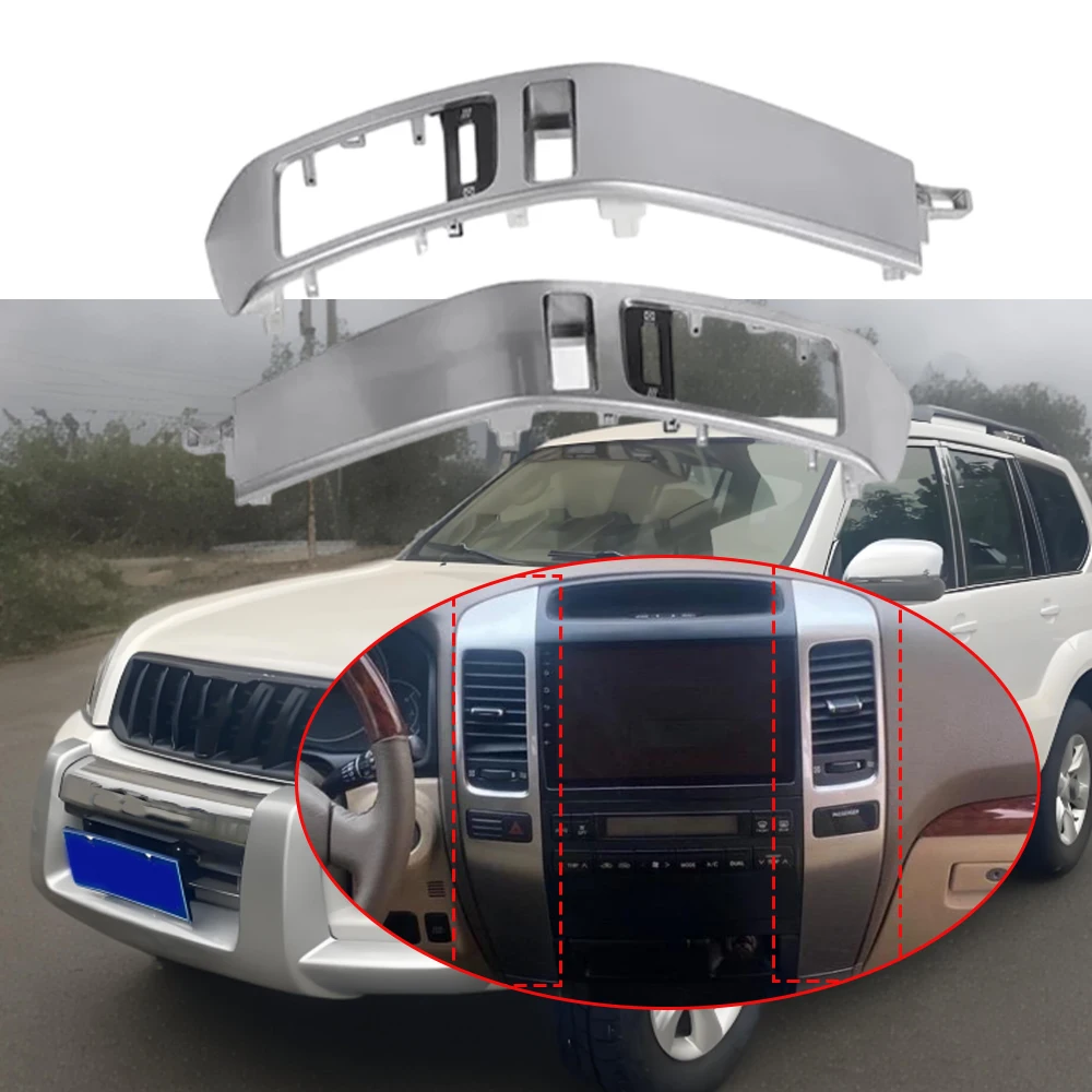 

55475-60040 2pcs Dashboard Air Vent Panel For Toyota Land Cruiser Prado 120 Series 2003-2009 55474-60040 Car Accessories