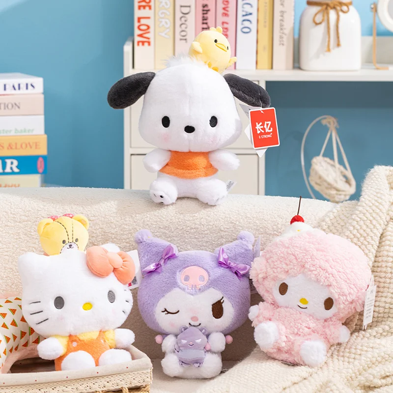 Peluches de Oveja Piano Melody de Sanrio, Adorables y Suaves Peluches de Pachacco, Muñecos de Peluche para Niñas, Compañeros de Perro, Decoración del Hogar