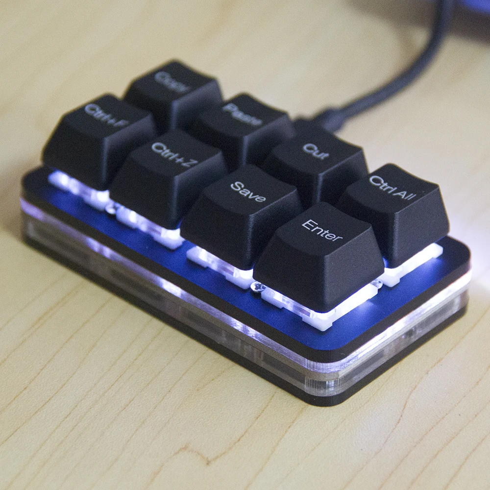 МИНИ-клавиатура, 8 клавиш, горячая клавиша, копирующая паста, клавиатура, сделай сам, программируемая макрос функция, черно-белая клавиатура с возможностью горячей замены