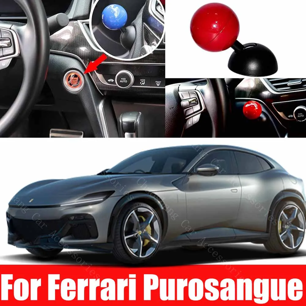 

For Ferrari Purosangue Car Engine START Button Replace Cover STOP Switch Car Accessories Stop Switch Accessories Decoration