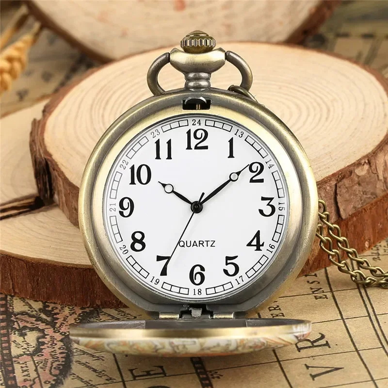 Fashion Elegant Beauty Lady Design Men Women Quartz Pocket Watch Arabic Number Exquisite Necklace Pendant Chain Clock Gifts