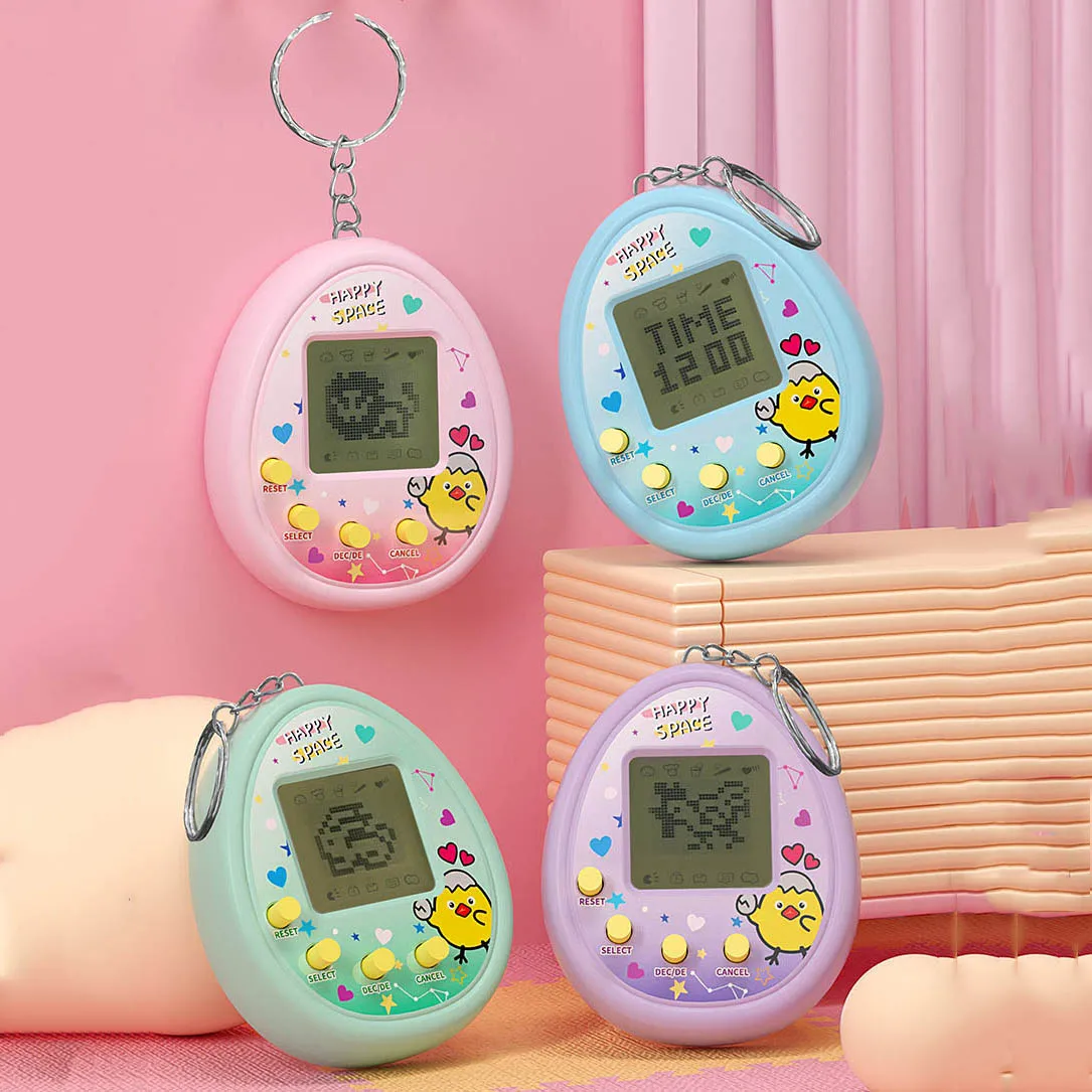 Juego electrónico de mascotas, juguetes virtuales Tamagotchi nostálgico Virtual Cyber Digital, juguetes de animales para niños