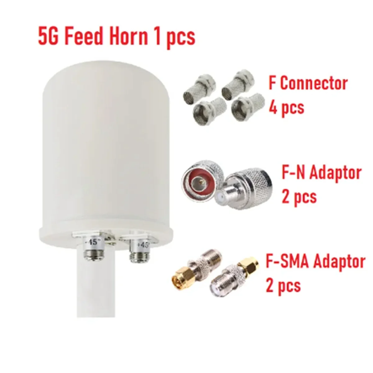 2X32DBi 5G Mimo Antenna Feed 1700-4000MHz 2G 4G 5G LTE Outdoor Antenna Feed External Antenna