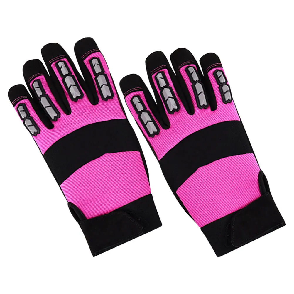 

1 Pair Outdoor Gardening Anti-Collision Wear Resistant Protective Microfiber Mesh Mechanical Work Gloves For Women Men
