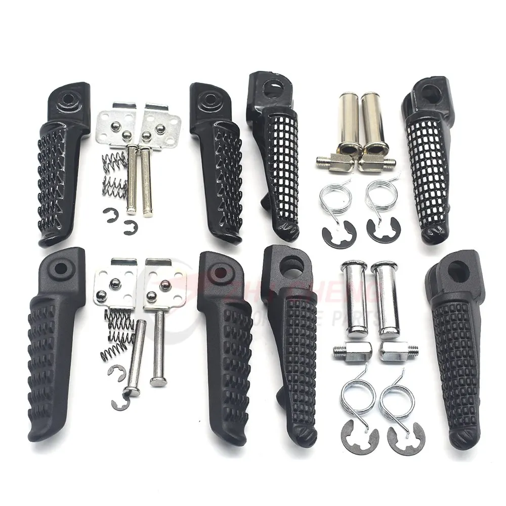 For Kawasaki Z750 Z800 Z1000 ER6F ER6N ZX-6R ZX-9R ZX-10R ZX-12R ZZR1200 GTR1400 ZZR1400 Front / Rear Footrests Foot Pegs For Kawasaki Z750 Z800 Z1000 ER6F ER6N ZX-6R ZX-9R ZX-10R ZX-12R ZZR1200 GTR1400 ZZR1400 Front / Rear Footrests Foot Pegs