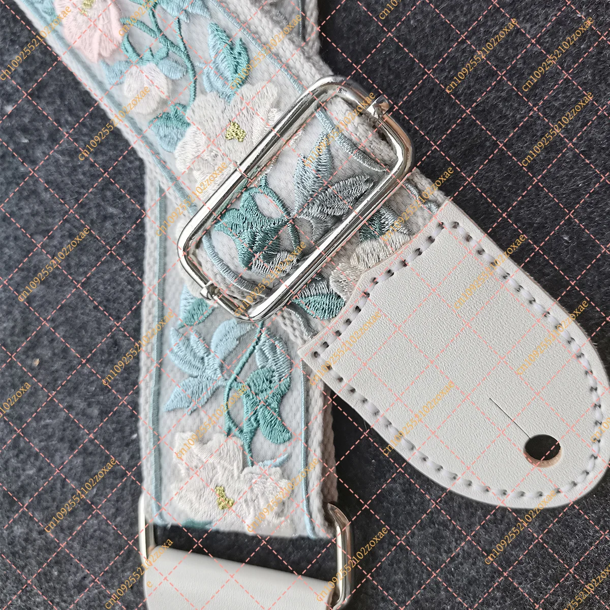 guitar bass strap guitar strap hand-sewn personality refreshing antique embroidery electric guitar bass strap guitar strap