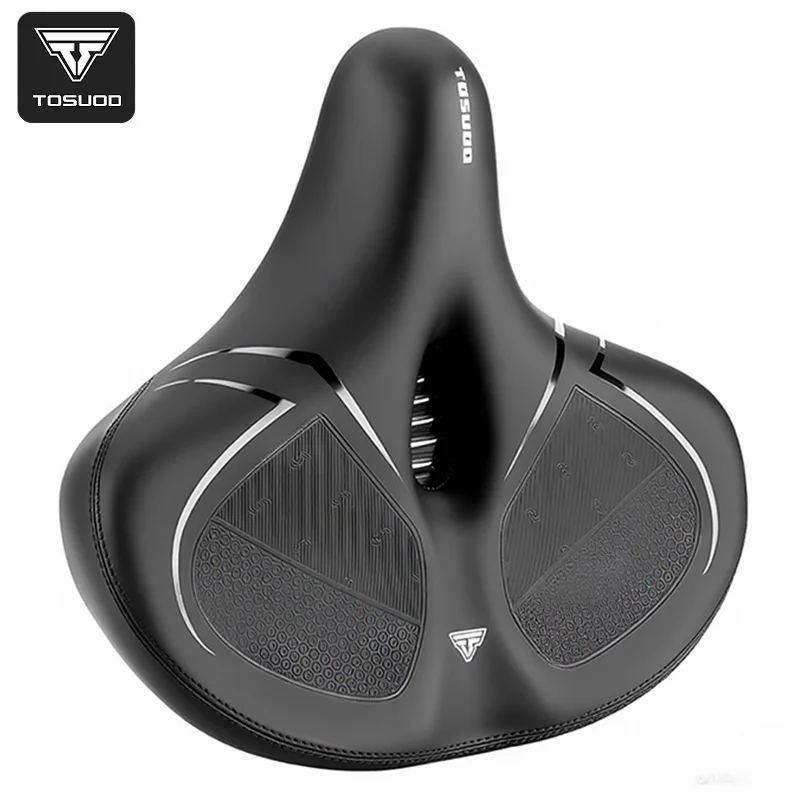 

TOSUOD Bicycle Seat High-Density Sponge Wide And Thickened Design Bike Saddle Non-Slip Waterproof Breathable Bike Seat