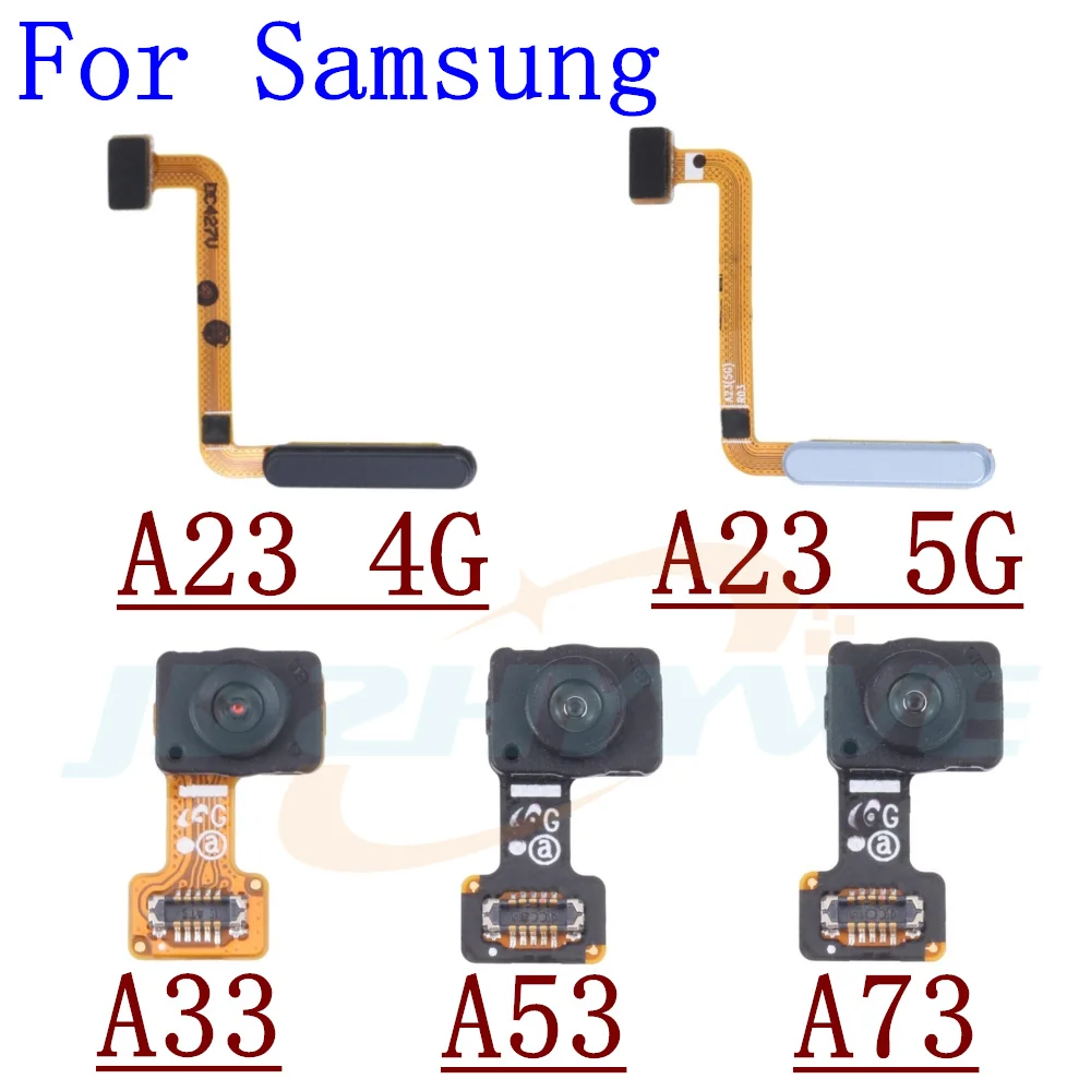 Fingerprint Sensor Scanner For Samsung Galaxy A23 A33 A53 A73 5G Touch ID Connect Home Button Flex Cable Parts