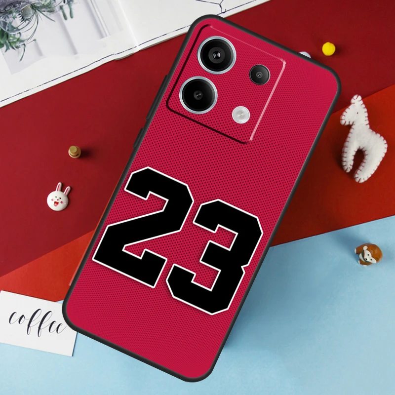 Basketball Number 23 Case For Xiaomi Redmi 13C 12C 10C 9C 10A Redmi Note 11 9 10 12 13 Pro 9S 10S 11S 12S Cover