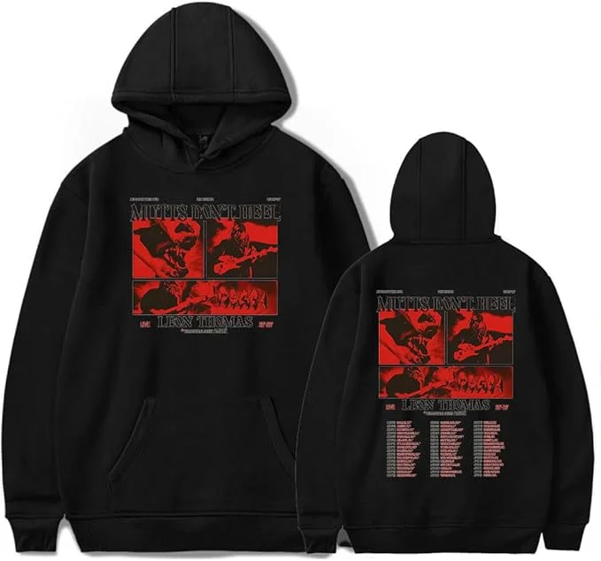 

Leon Thomas Tour 2025, толстовки с капюшоном, пуловеры, зимние женские и мужские модные повседневные уличные толстовки