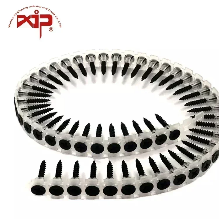 

Strip Tacks Carbon Steel Black Phosphate Self Tapping Plastic Strip Drywall Screw for Drywall Concrete Nailer Screws