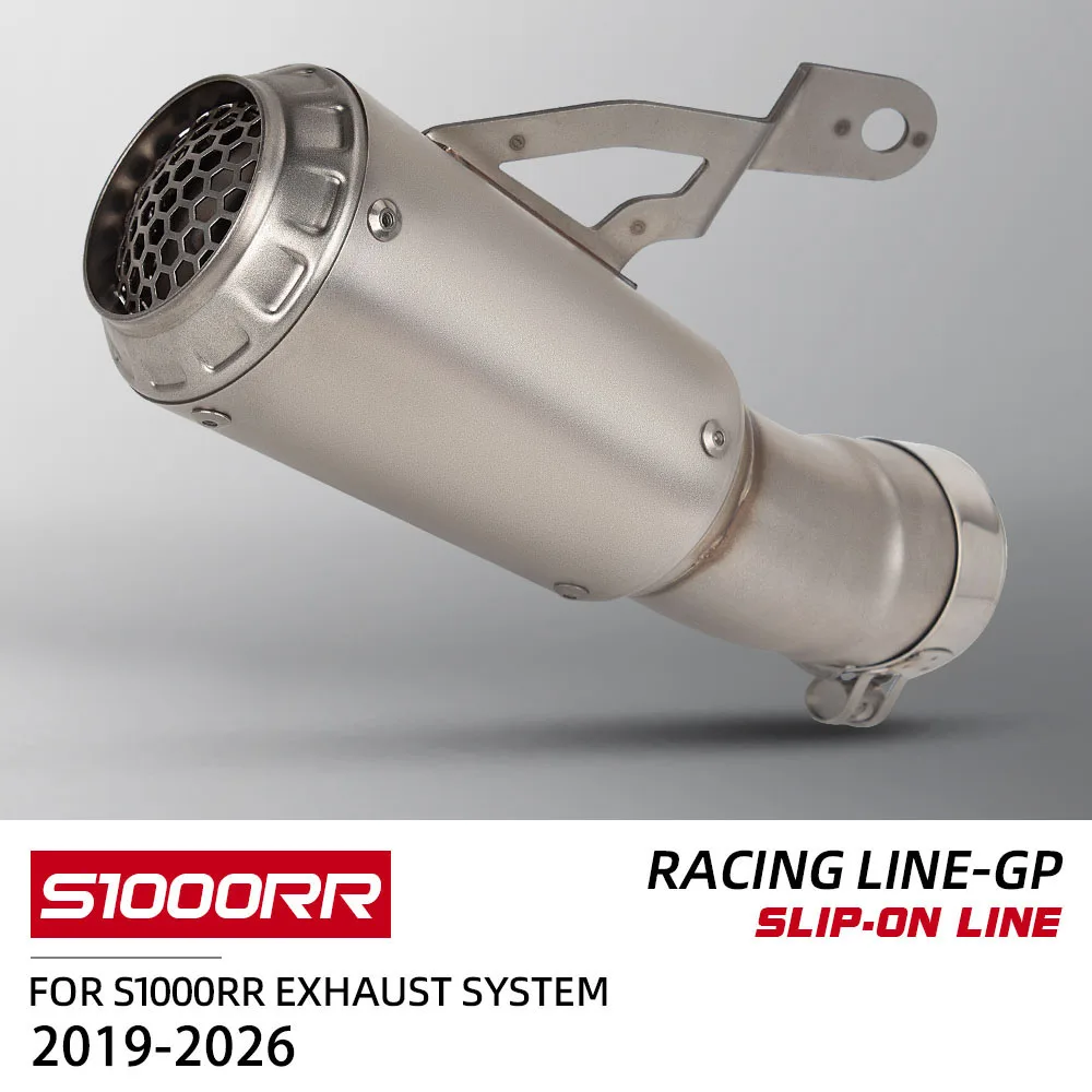 

S1000RR Exhaust Slip on Line Muffler Tailpipe for BMW S1000RR 19-26 M1000RR 19-24 S1000R M1000R 21-26 Moto Escape Kit