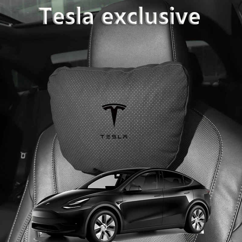 For Tesla Model 3 Y S Model X Car Headrest Neck Support Seat Soft Neck Pillow Automobile Tesla Car Pillow Neck Rest Cushion view 2