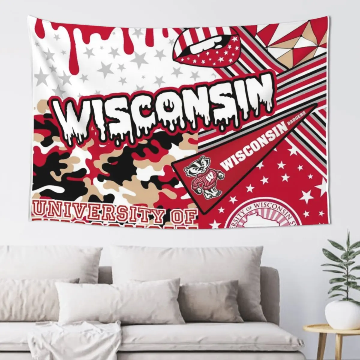 Wisconsin Tapestry Bedrooms Decorations Wall Tapestries Tapestry