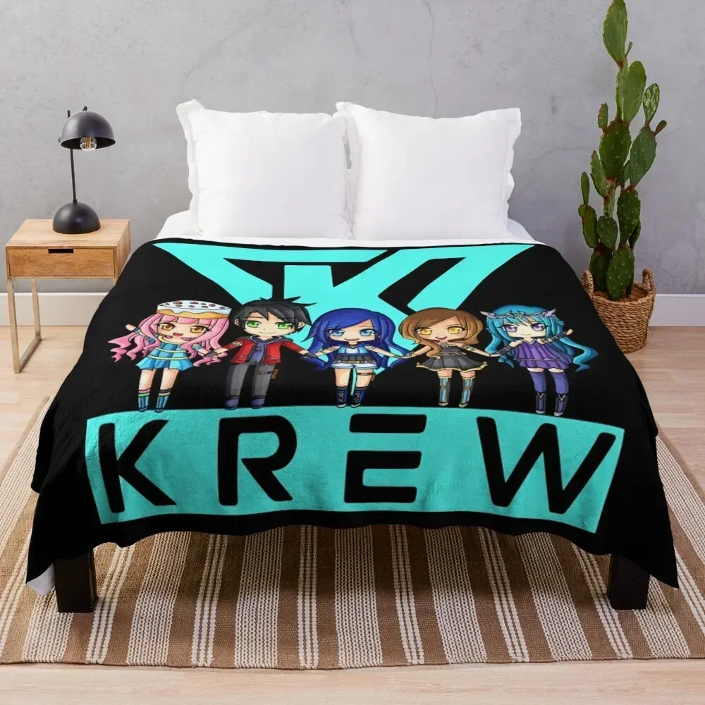 

Krew Throw Blanket Baby Hair Decorative Sofa Flannel Blankets