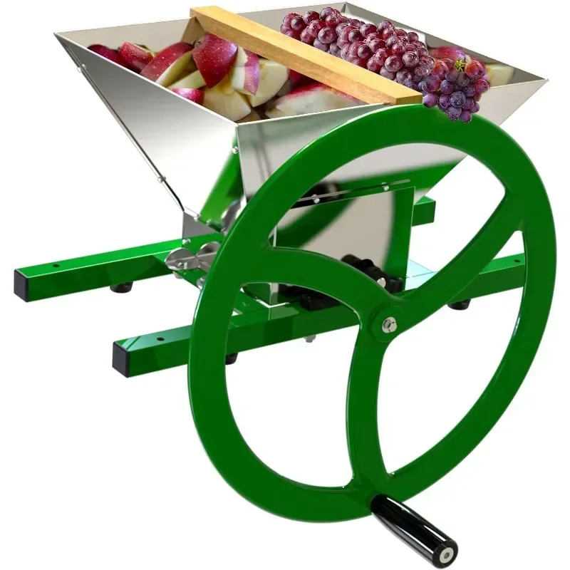 

Hot Sellers.Fruit and Crusher - 7L Stainless Steel Manual Juicer Grinder, Fruit Scratter Pulper for Wine and Cider Pressing.NEW