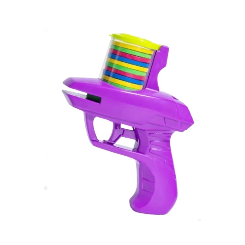 子供用ソフト弾丸銃のおもちゃ：フライングソーサーガン、ラディッシュガン、フォームリピートピストル、安全なフォーム弾、操作が簡単、男の子へのプレゼント