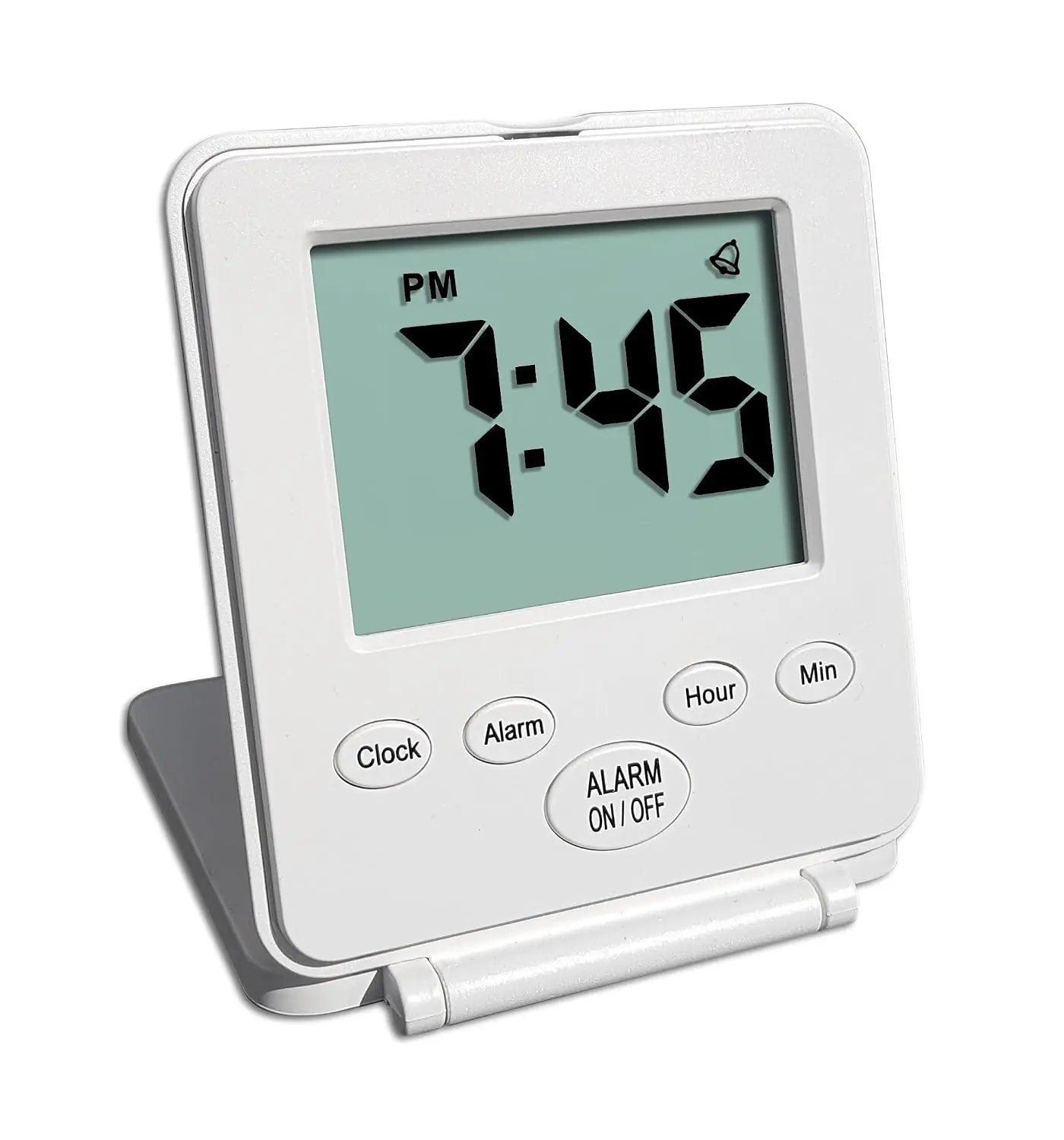 Digital Travel Alarm Clock - No Bells, No Whistles, Simple Basic Operation, Loud Alarm, Snooze, Small and Light,, Customized