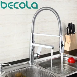 Becola Hot Sell Fashionable Kitchen Faucet Sink Tap Pull Out Spray Kitchen Mixer  CH-8013