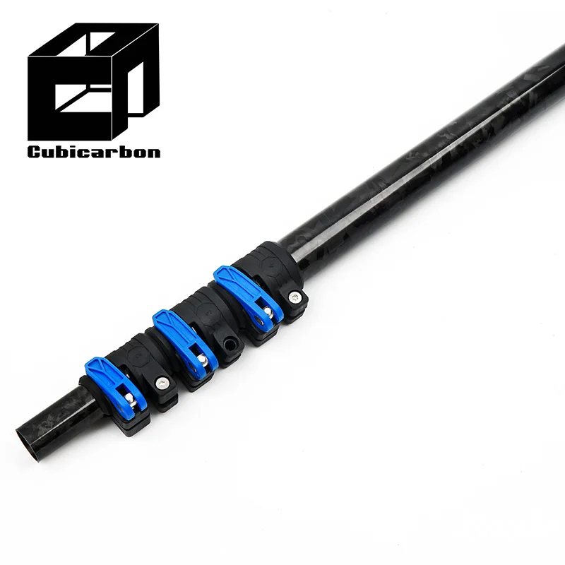 Factory Direct Telescopic Pole Fruit Picker Window Cleaning CCTV Pole Carbon Fiber Telescopic Pole Customize Length 3-25m