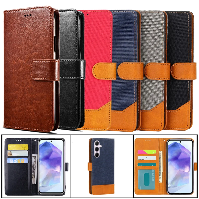 Wallet Case For Samsung Galaxy Quantum5 Phone Cover For Samsung Galaxy A35 5G SM-A3560 For Fundas Samsung Galaxy A55 5G SM-A5560