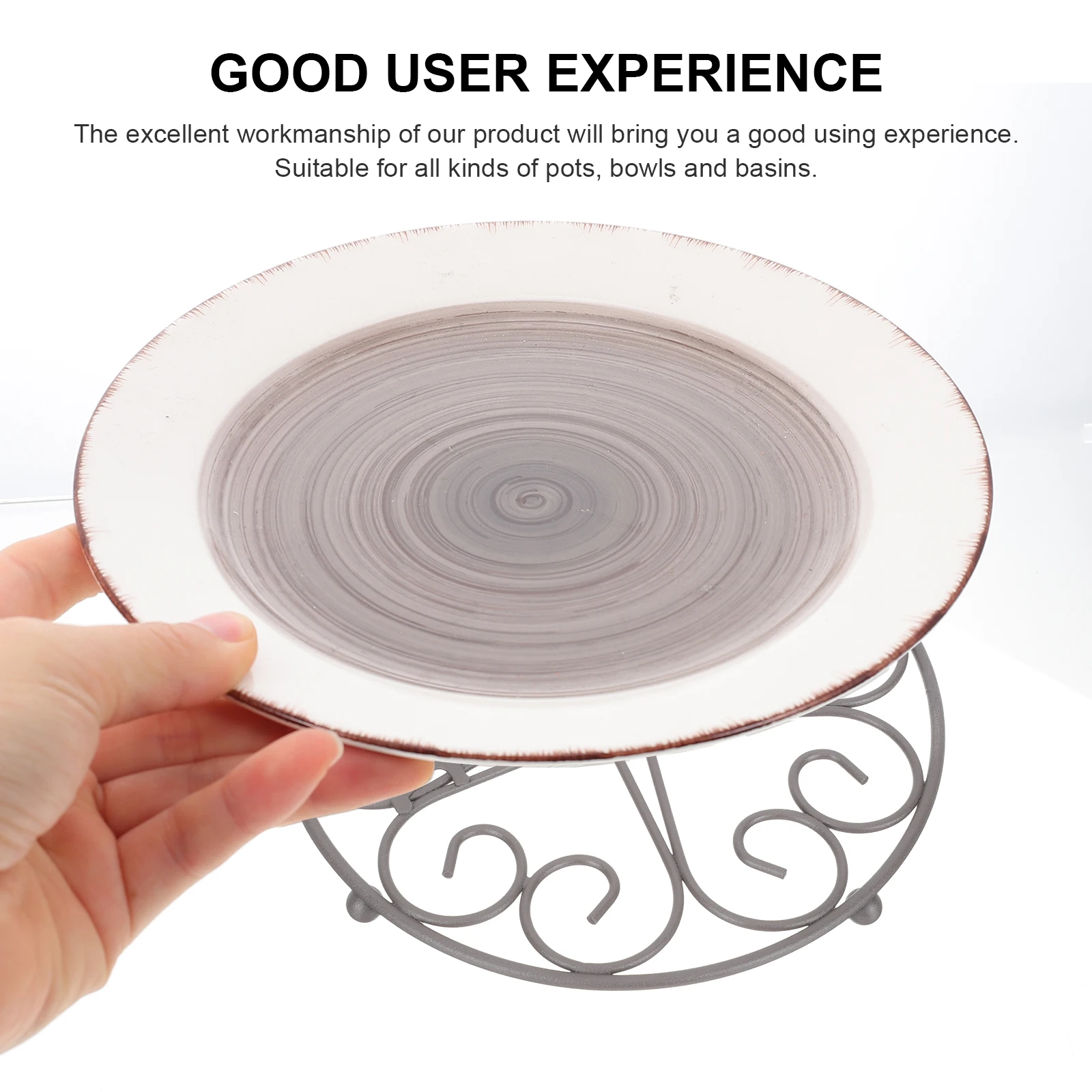 

Heat Insulated Pot Mat Hollow-Out Decorative Tableware Cushion Kitchen Hot Pads Iron Tableware Mat Trivets for Hot Dishes