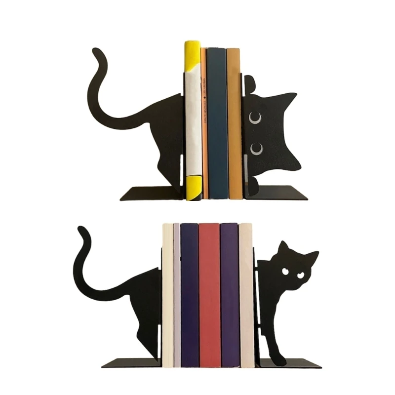 

Durable Metal Cat Bookshelf Decoration Modern Cat Bookshelf Practical and Stylish Book Storage and Organization Holder