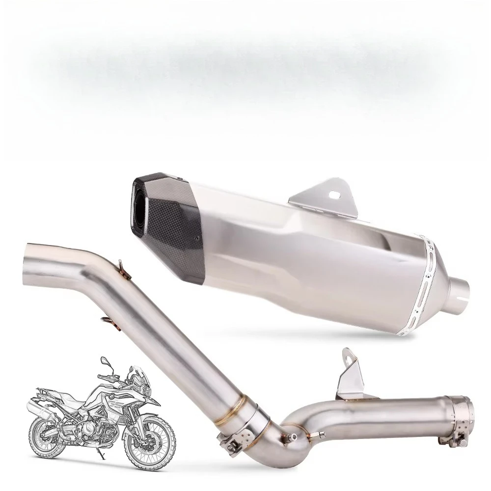 48Carbon Fiber Motorcycle Exhaust Muffler, Universal 51mm Inlet Slip-On With DB Killer, Racing Style Pipe For Off-Road VehicleM
