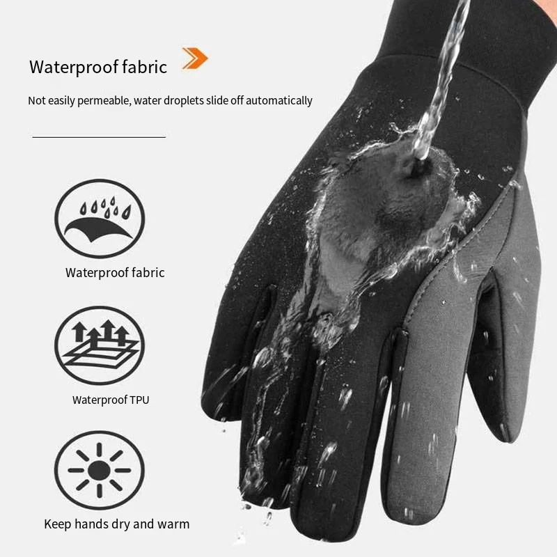 Winter Outdoor Sports Running Glove Warm Touch Screen Gym Fitness Full Finger Gloves For Men Women Sports Gloves