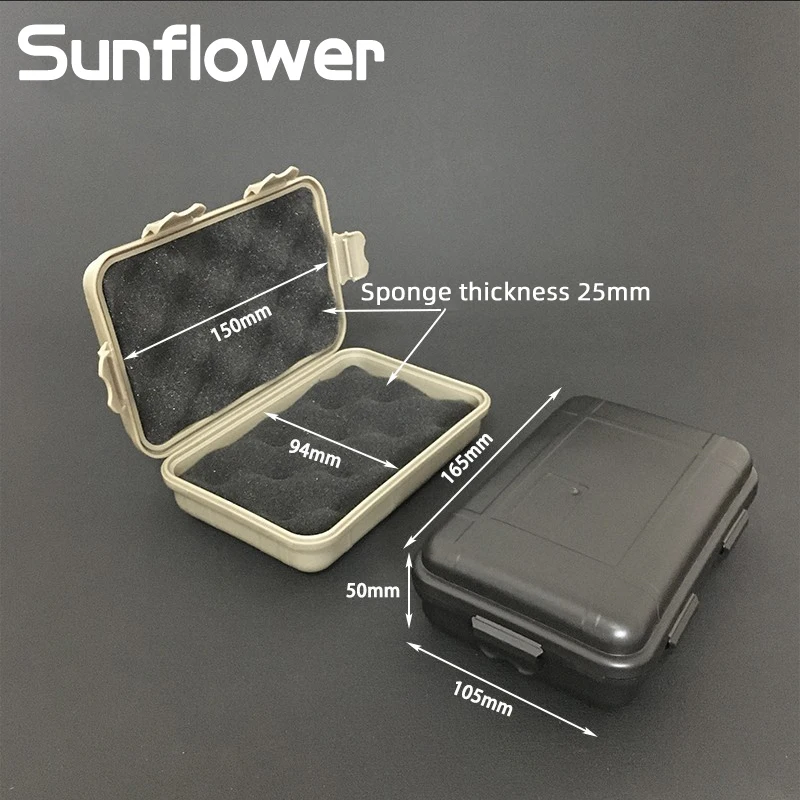 Tactical Waterproof Shockproof Safety Box Edc Magnetic Storage Box Outdoor Camp Airtight Container Molle Storage Box