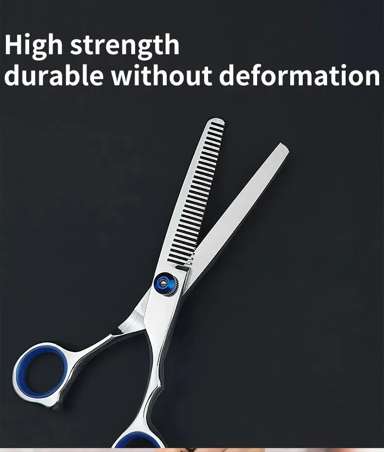 Friseurschere aus Edelstahl, professionelle Friseurschere, Schneiden, Effilierschere, Friseurschere, Heimsalon – Detail 6