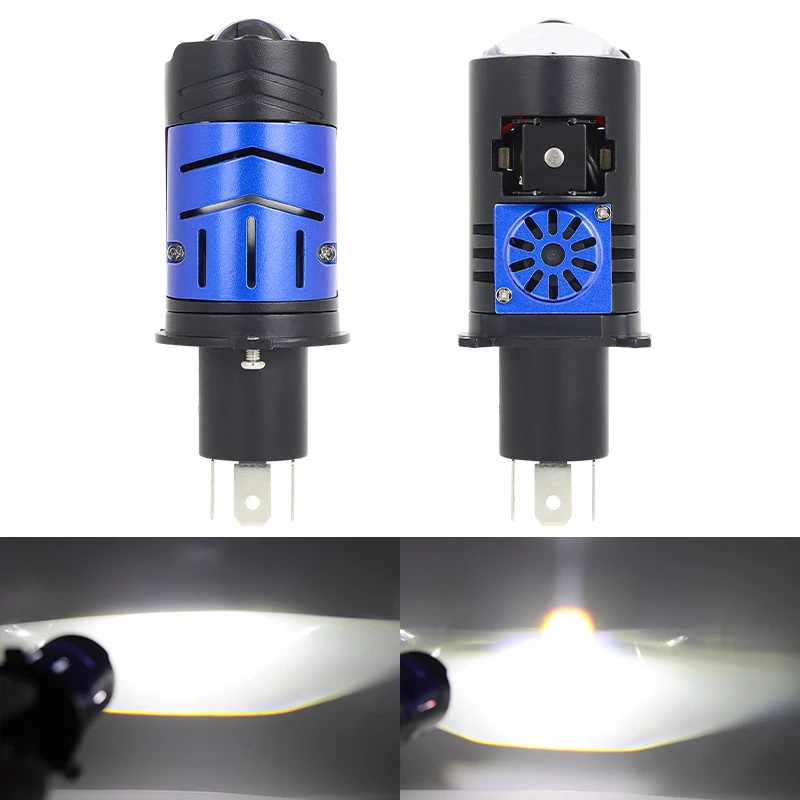 

H4 LED Projector lens Car Headlights 100W 6000K 9003 HB2 Auto Lights Bulb H4 High Low Turbo Lamps Car/Motorcycle Lenses 12V 24V