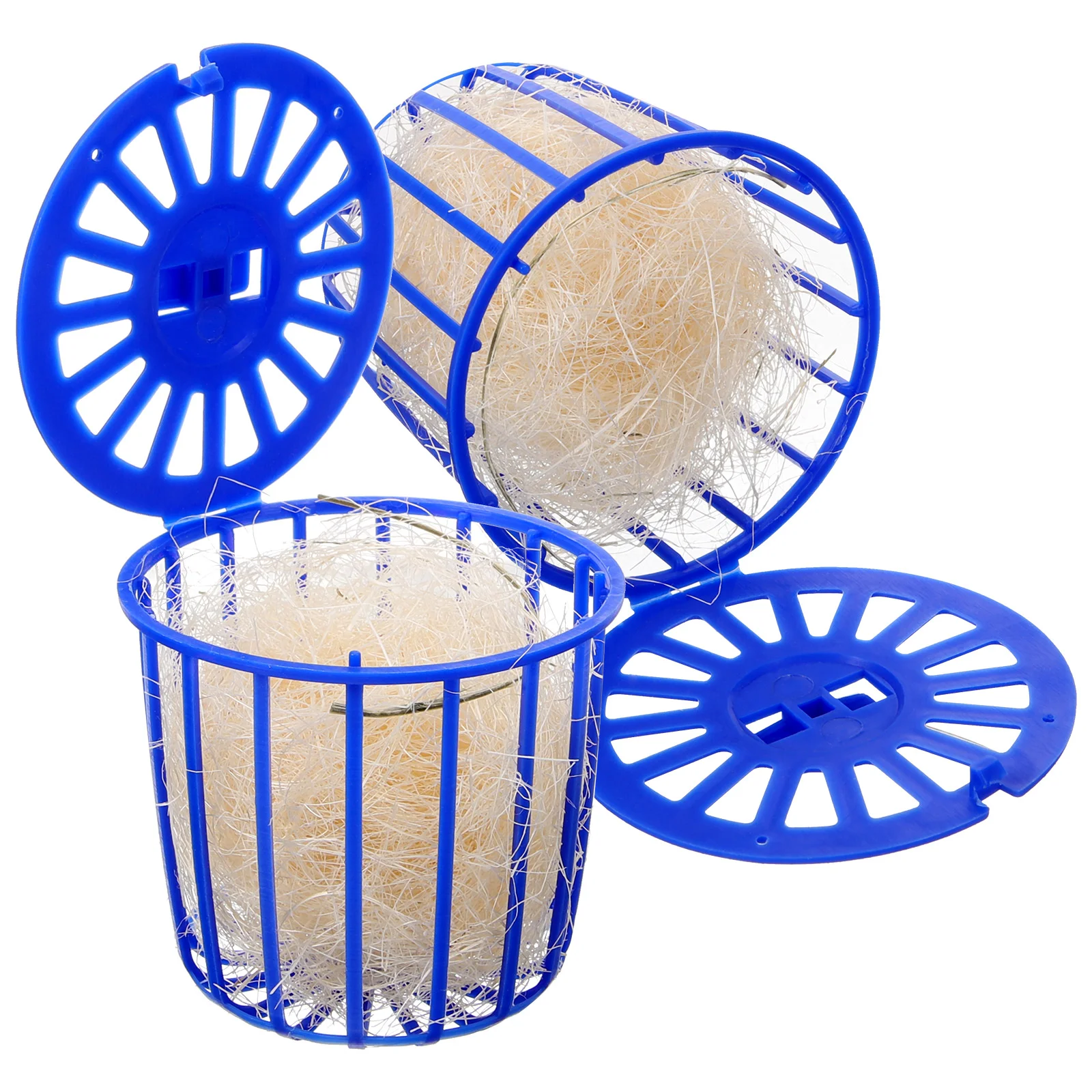 

2 Pcs Bird's Nest Toy Birds Breeding Parakeet Hanging Cage Canary Pan Hatching Pet Supplies