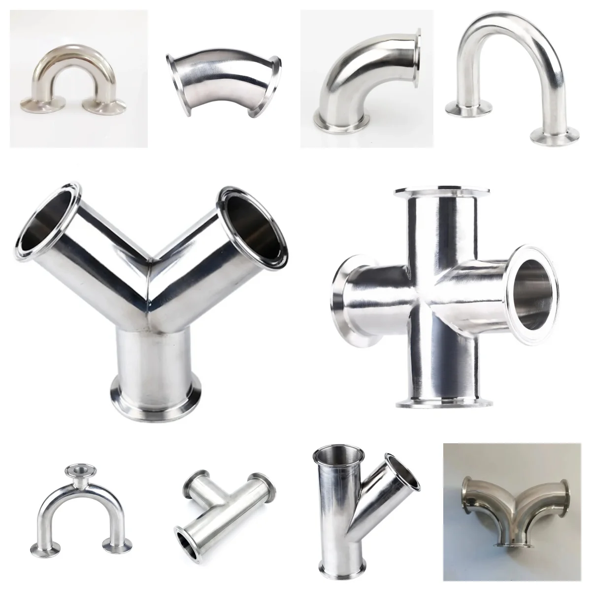 

19–76 мм (3/4–3 дюйма) Нержавеющая сталь SS304 Санитарный трехходовой угловой наконечник 1,5 дюйма 2 дюйма 3 дюйма 4 дюйма OD50.5-91 мм Подходит для тройного зажима 1,5–3 дюйма