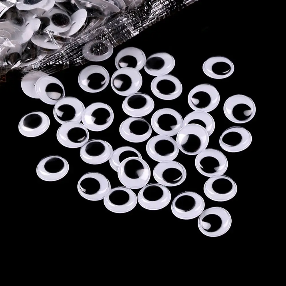 100 PCS Black With White Not Self-adhesive DIY Craft Doll's Eyes Dinosaur Eye Doll Accessories Creative gift