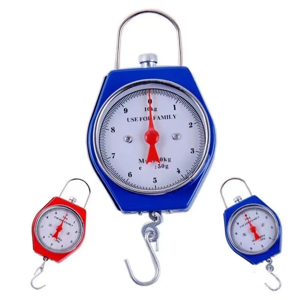 High Quality 10kg Mechanical Vintage Portable Spring Balance Hook Scale For Hanging Option Pocket Luggage Scale