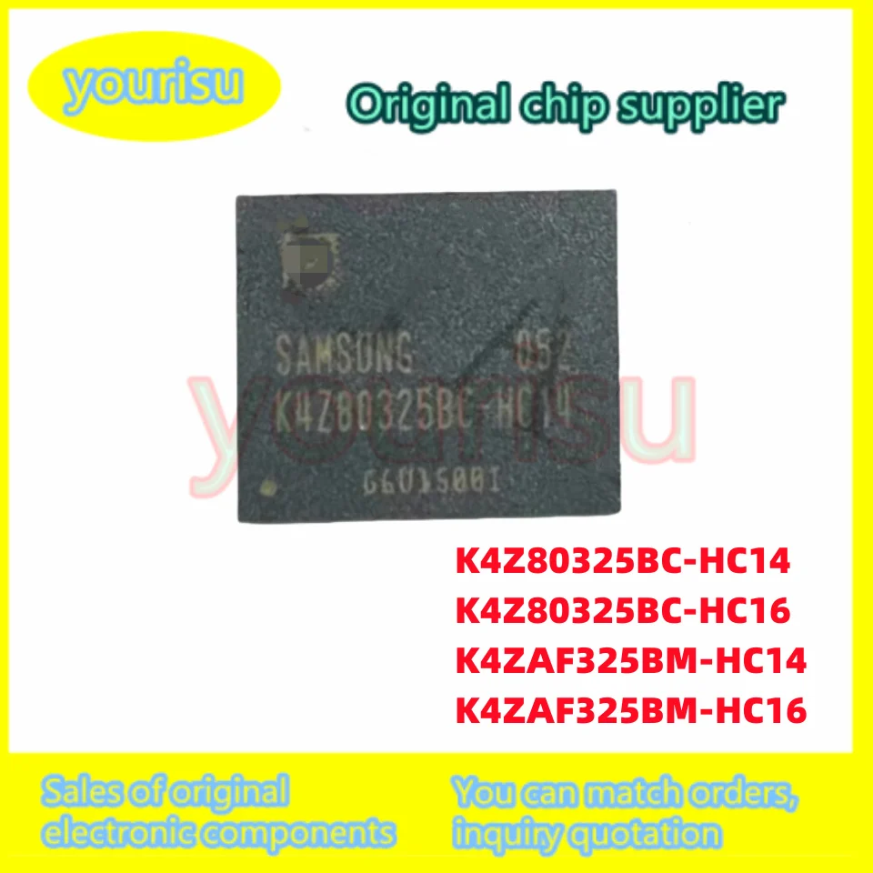 1Pcs/Lot Original  K4Z80325 K4Z80325BC-HC14 K4Z80325BC-HC16 K4ZAF325BM-HC14 K4ZAF325BM-HC16 SMD BGA  Video memory chip IC