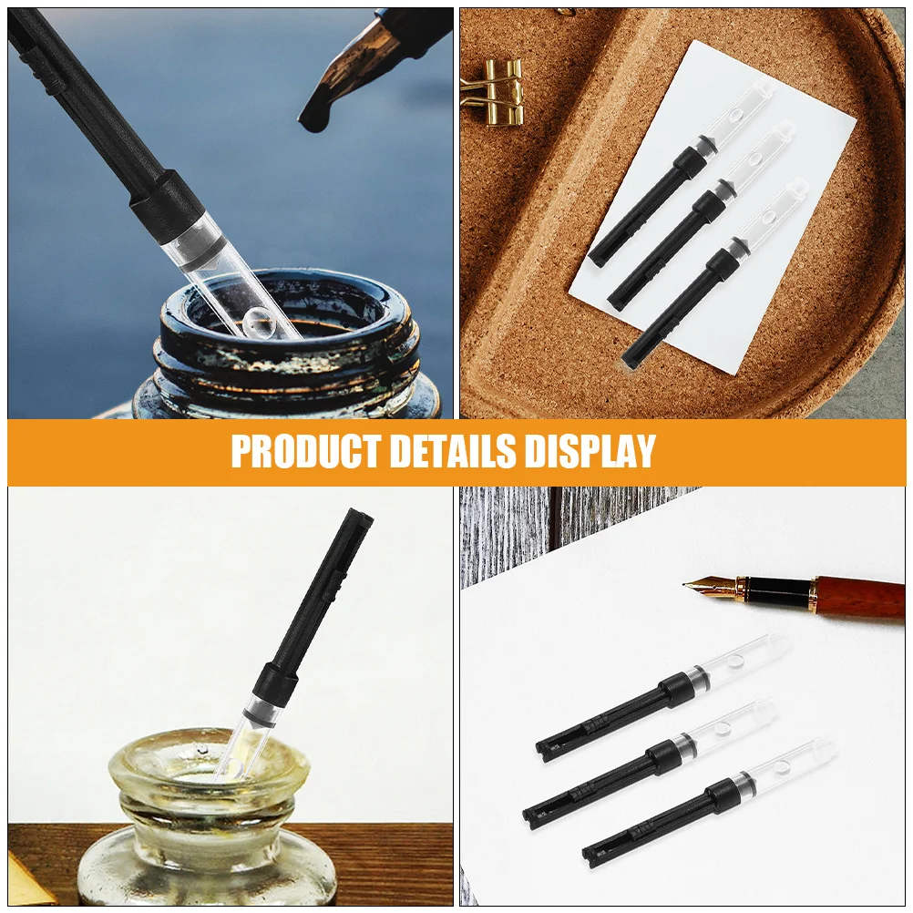 12 قطعة قلم حبر ممتص الحبر استبدال المكبس دفع سحب تصميم الكتابة السلس مكتب دراسة الرسم البلاستيك