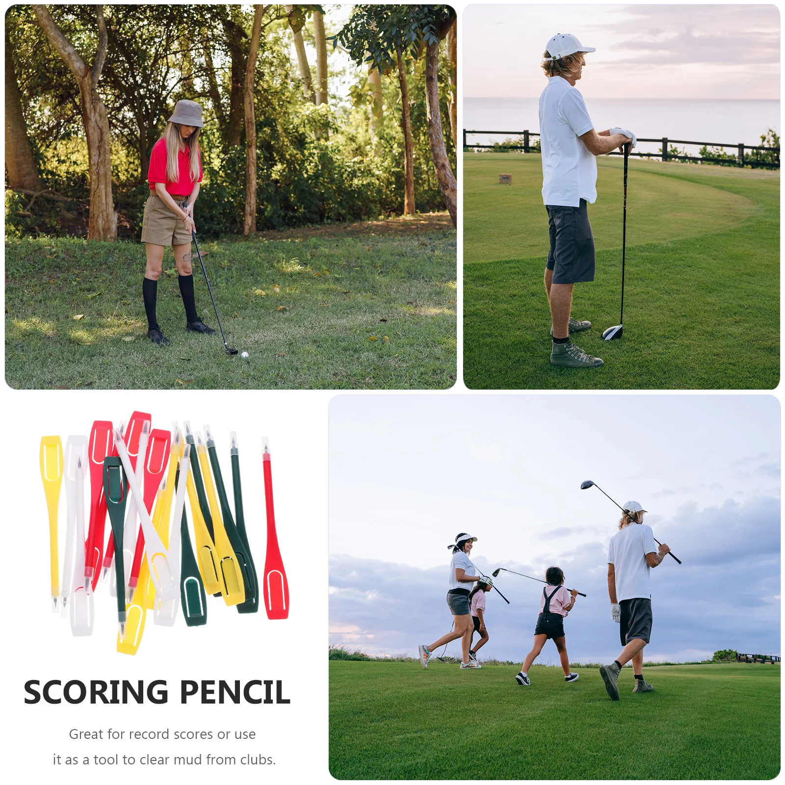 

Lead Scorer Pen 20pcs Golf Pencil Marking Tool for Scorecards Writing Instrument Portable Scoring Kit